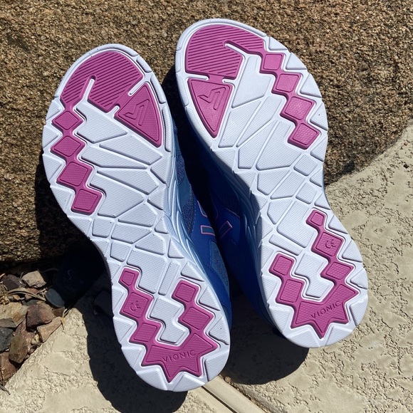 Vionic Mesh Lace-Up Athletic Sneakers - 335 Miles ~ Indigo - Picture 5 of 11